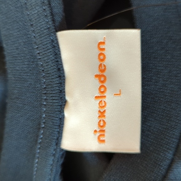 NWT Nickelodeon Nick 90's Cartoon Characters Short Sleeve T-Shirt Navy Size L - Picture 10 of 11